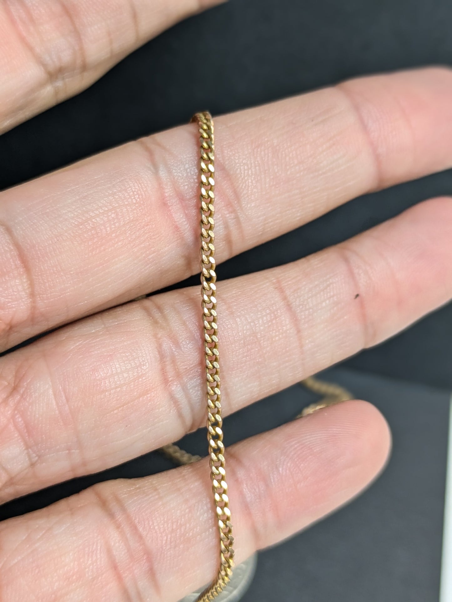 Vintage 14k Flat Curb Chain