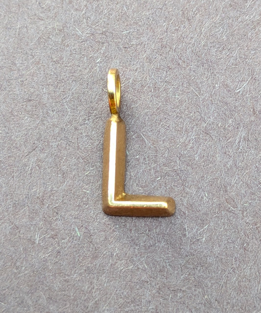 14k "L" Charm