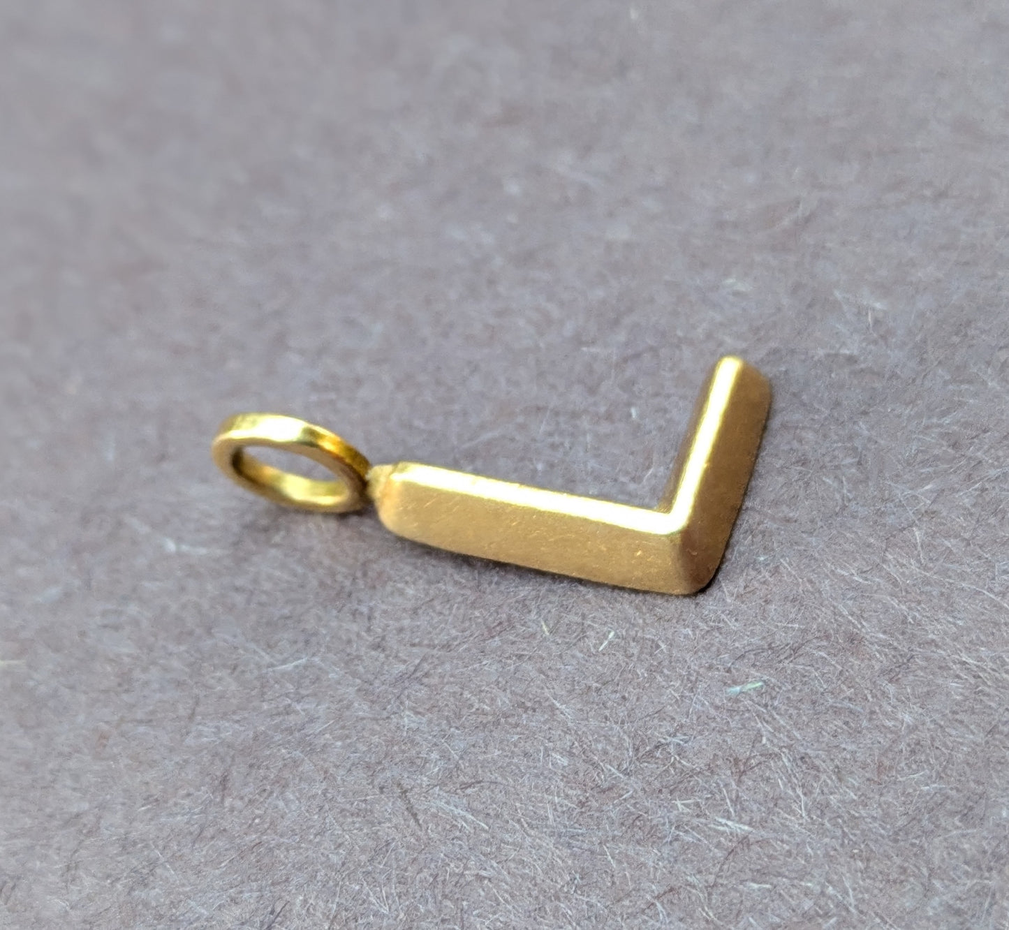 14k "L" Charm