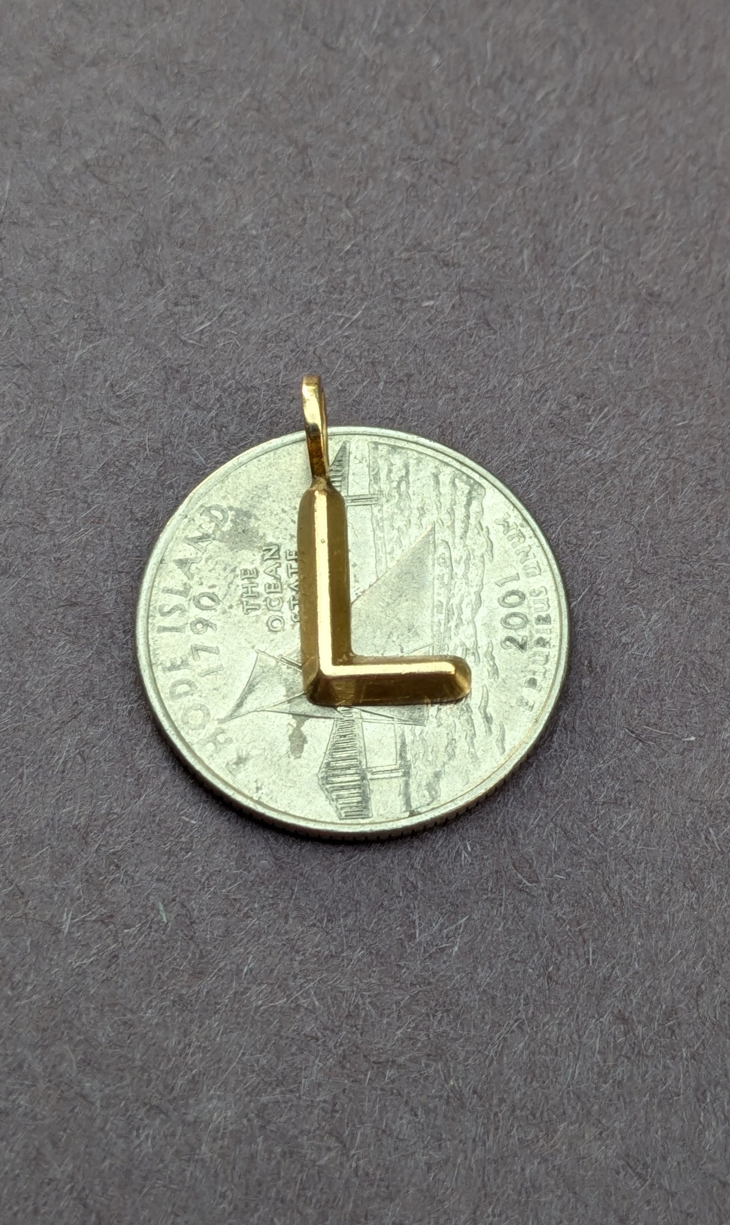 14k "L" Charm