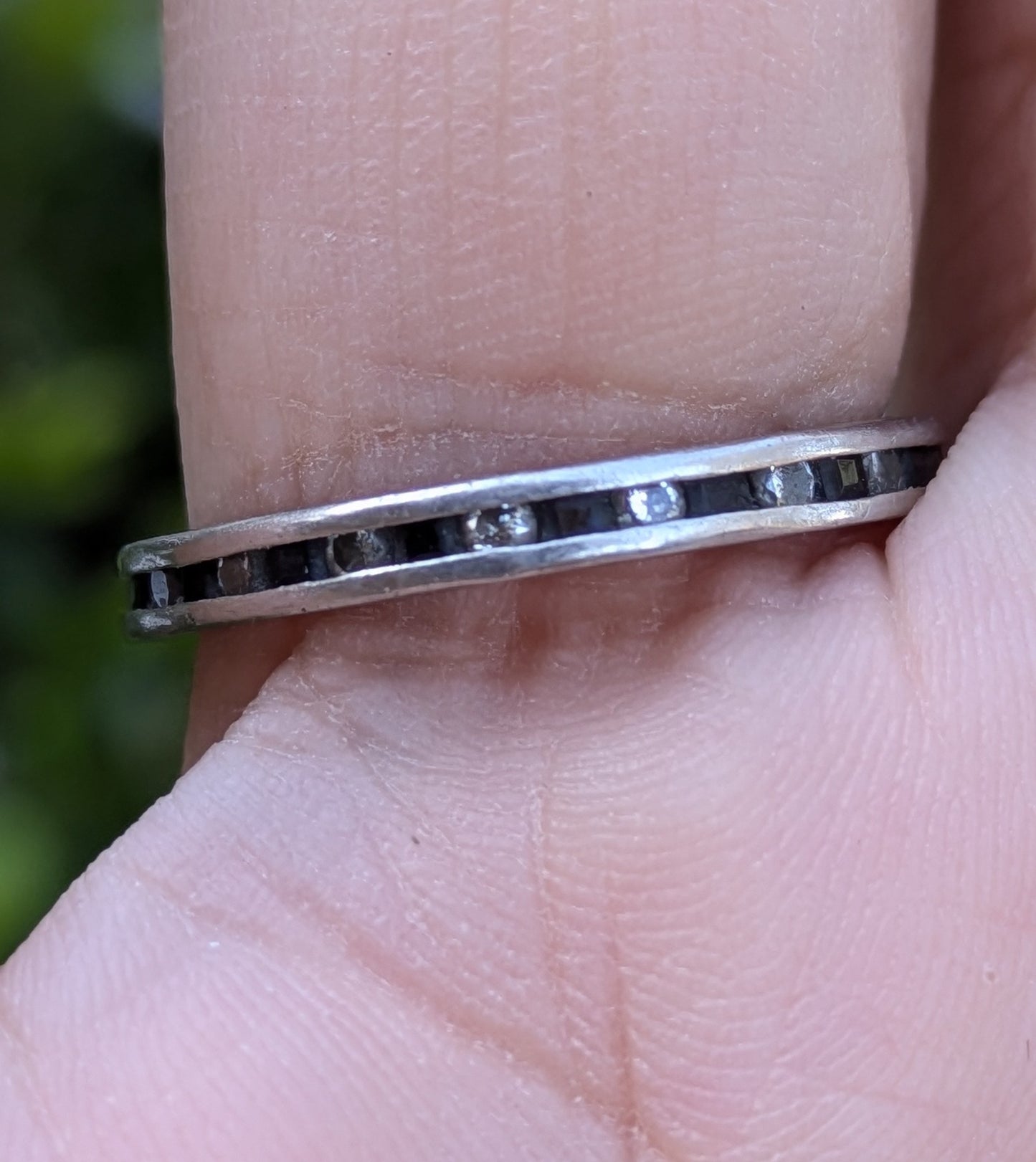 Platinum Sapphire and Diamond Eternity Band (26)