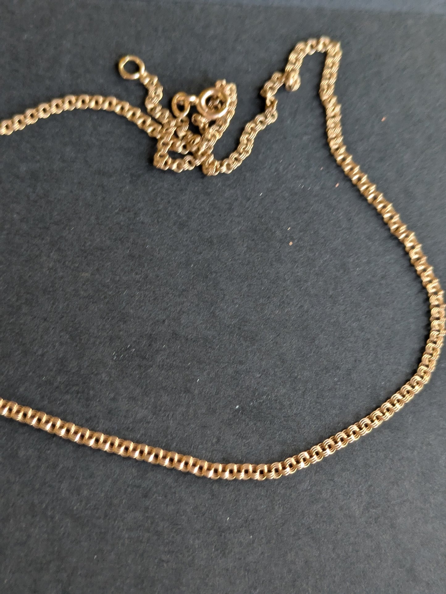 German 14k Rose Gold Woven Chain