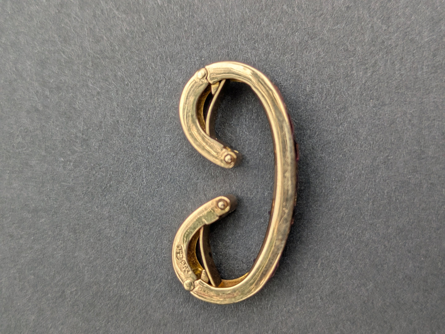 14k Amethyst Scarf Clip