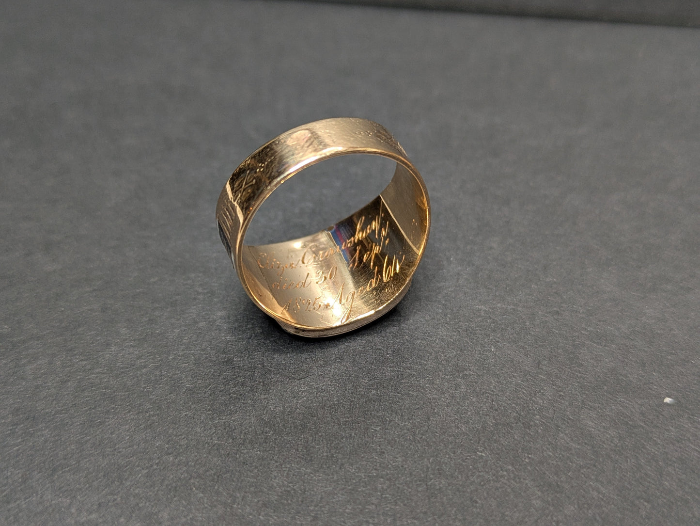 1825 French Garnet and Minecut Diamond Ring