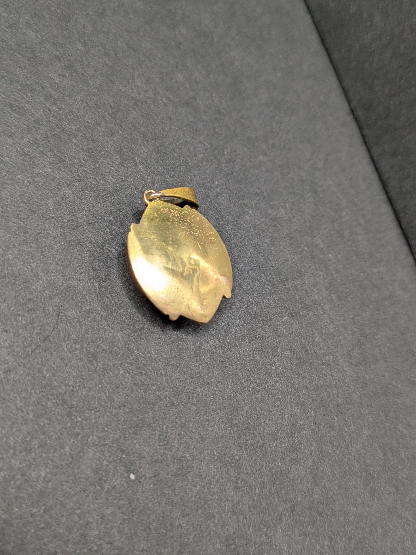 18k French Diamond and Blue Enamel Cross Pendant