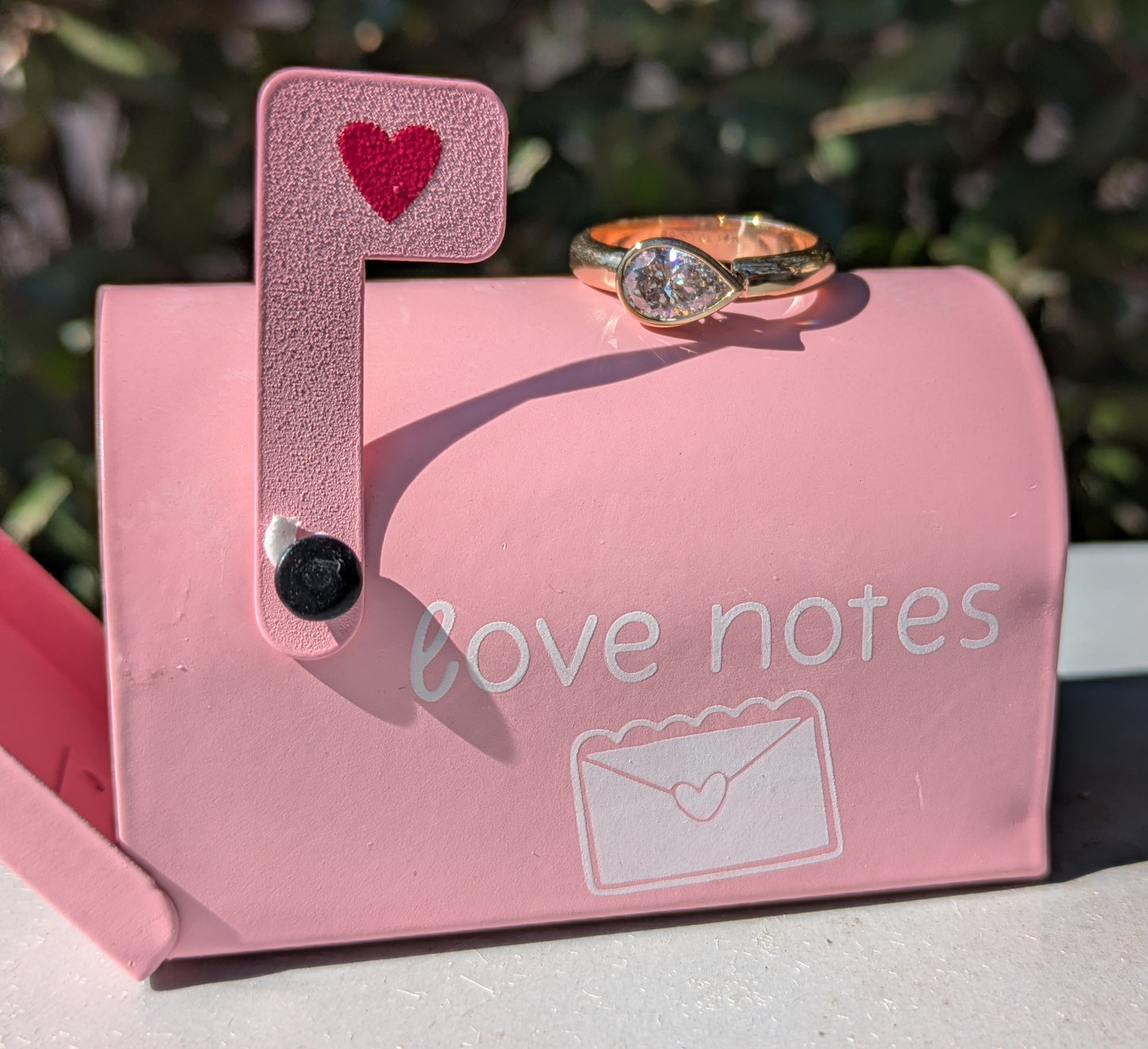 14k Pear Shaped Diamond Ring