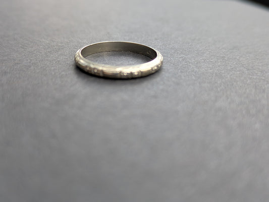 14k White Gold Belais Wedding Band