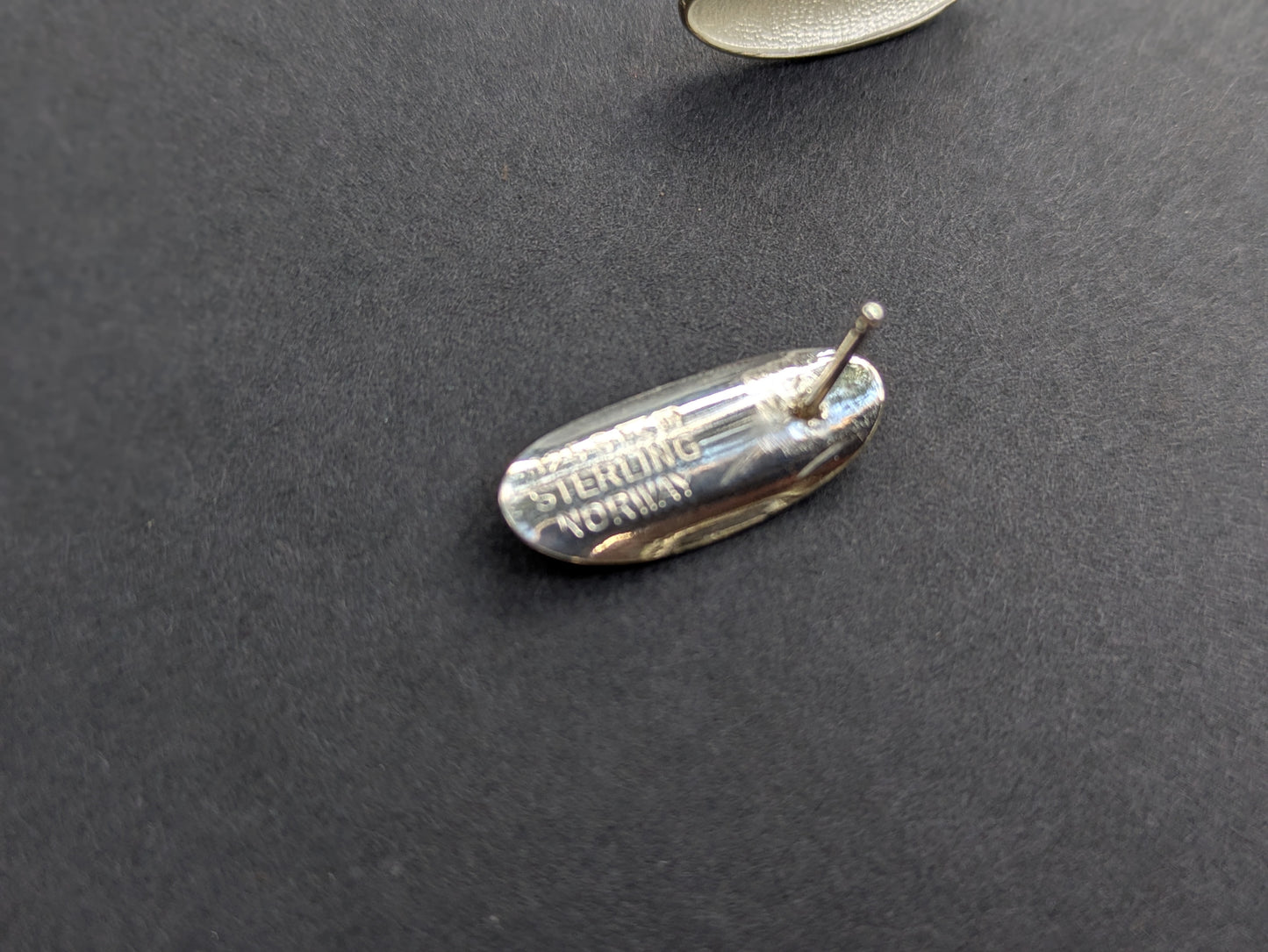 Scandinavian White Enamel Earrings