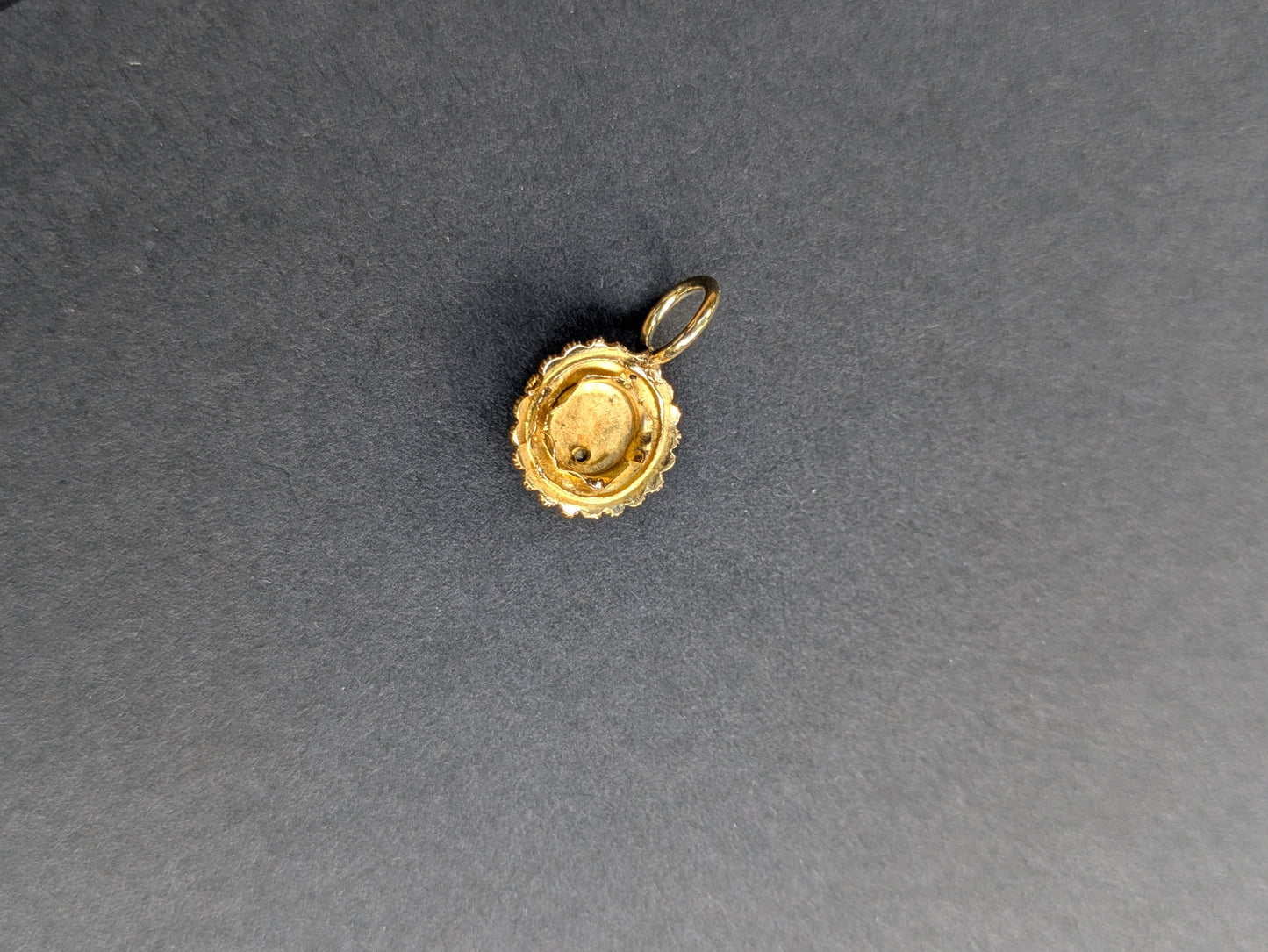 Dutch 14k Rose Cut Diamond Pendant