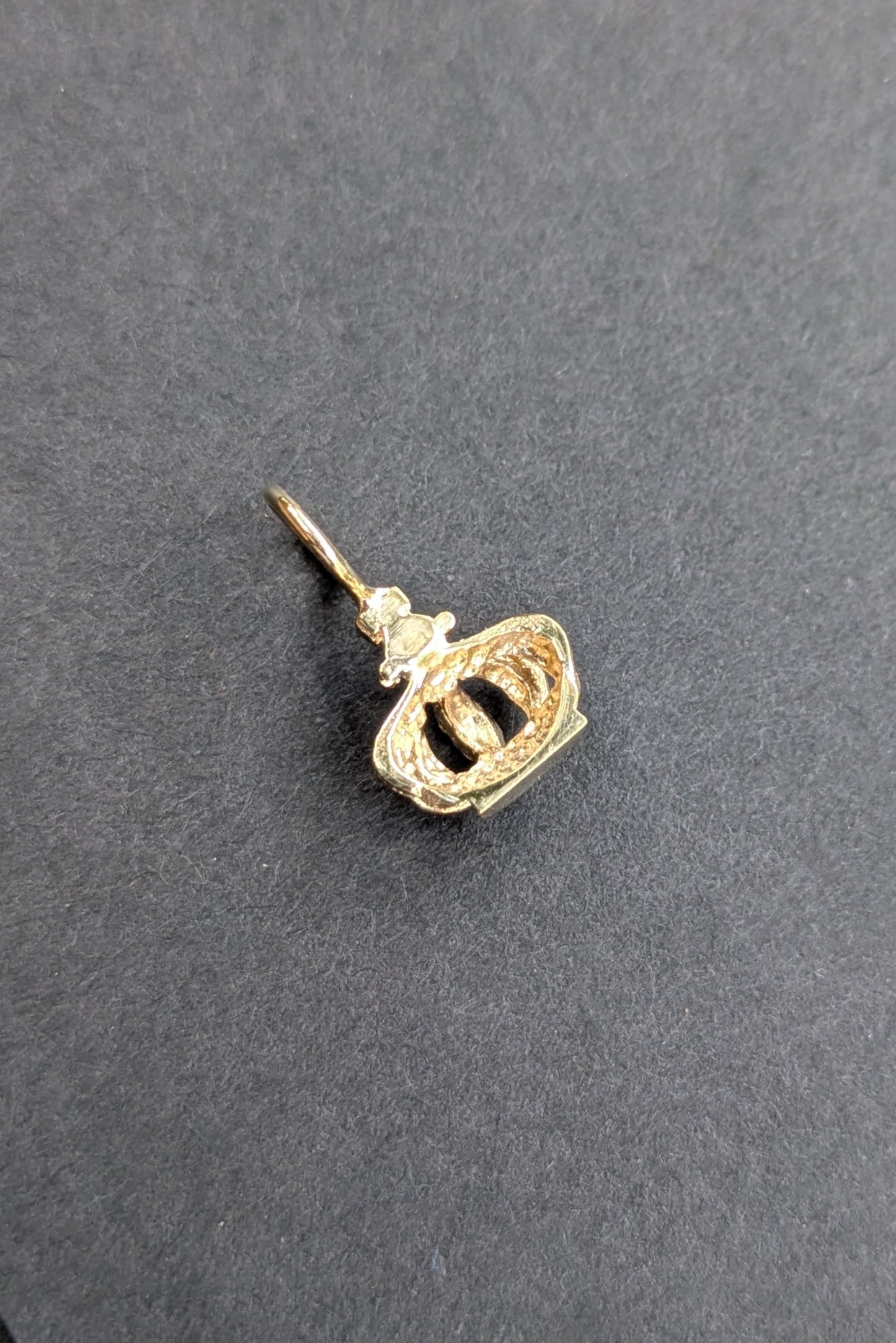 Small 14k Crown Charm