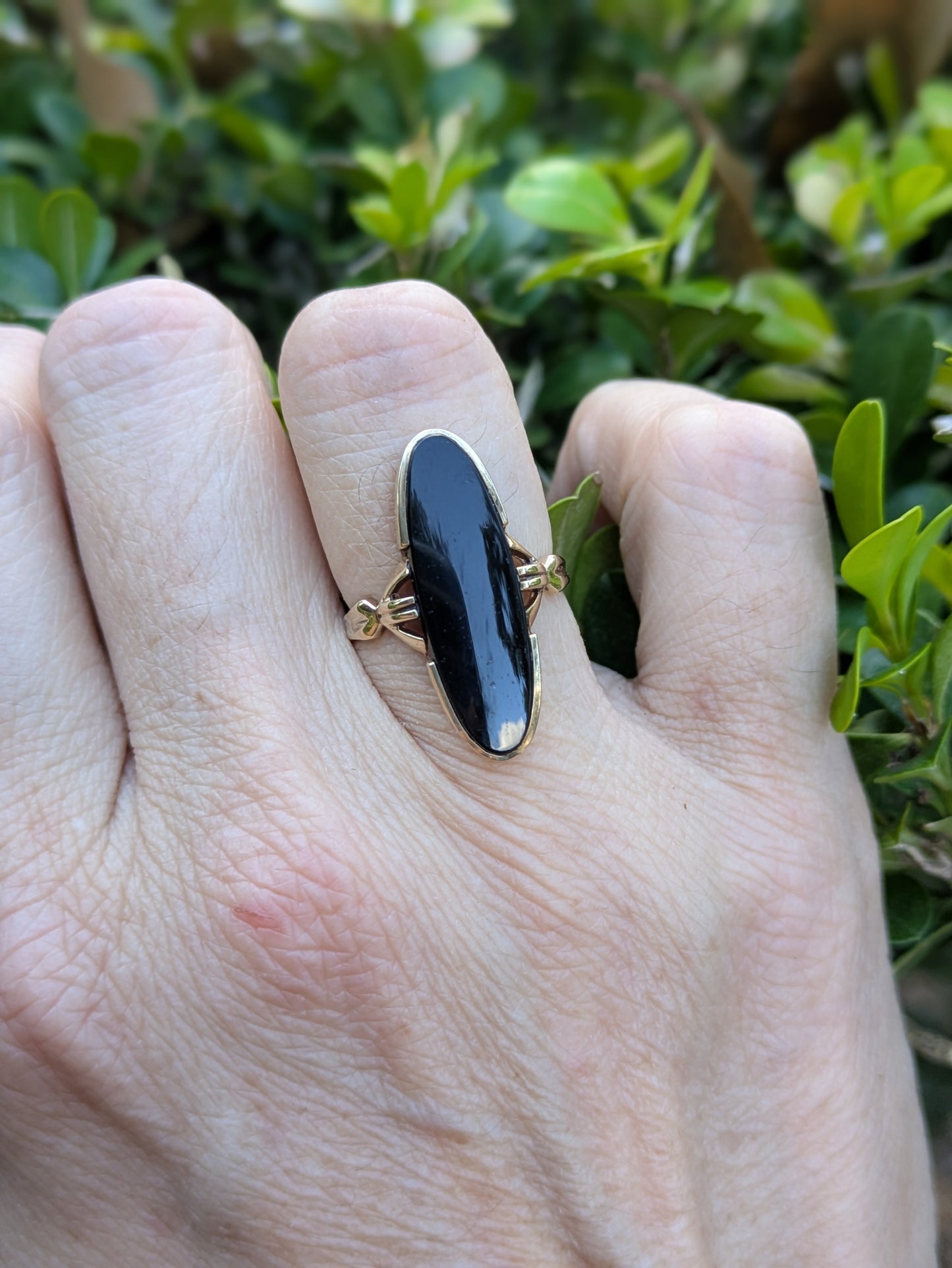 10k 1930's Onyx Ring