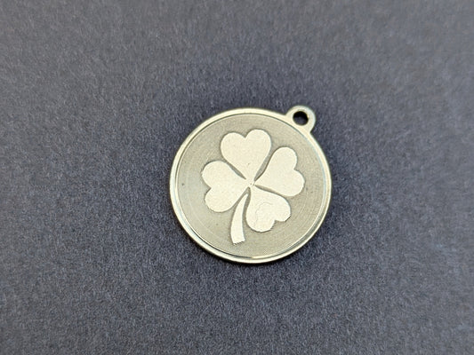 1960's 14k Shamrock Disk Charm