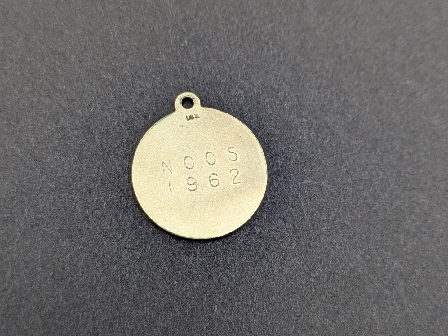 1960's 14k Shamrock Disk Charm
