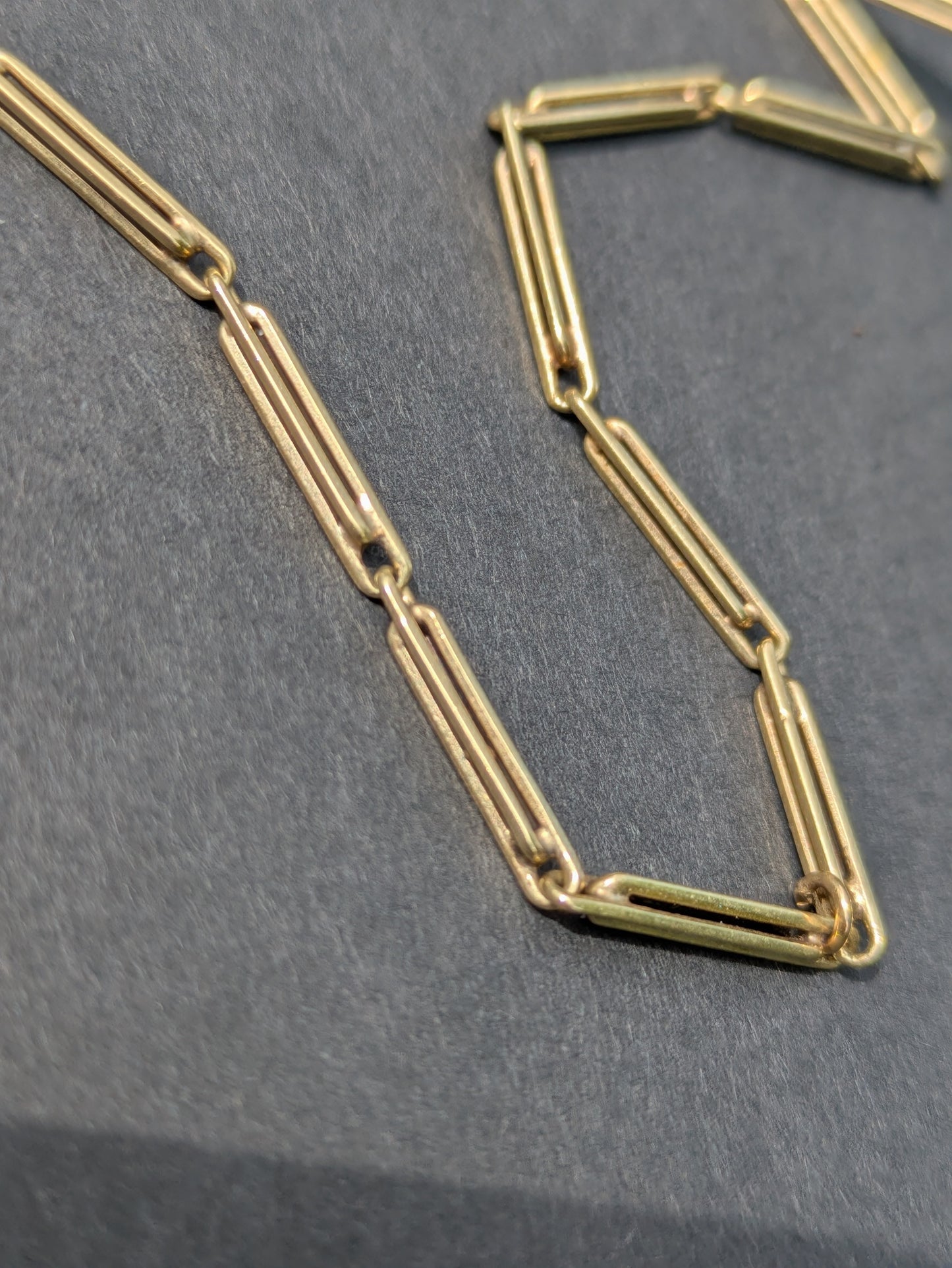 14k Watch Chain with Dog Clip