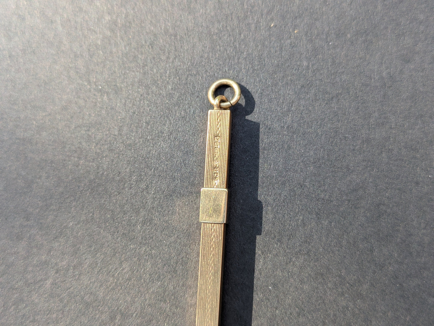 9k Rose Gold Retractabe Cocktail Swizzle Stick