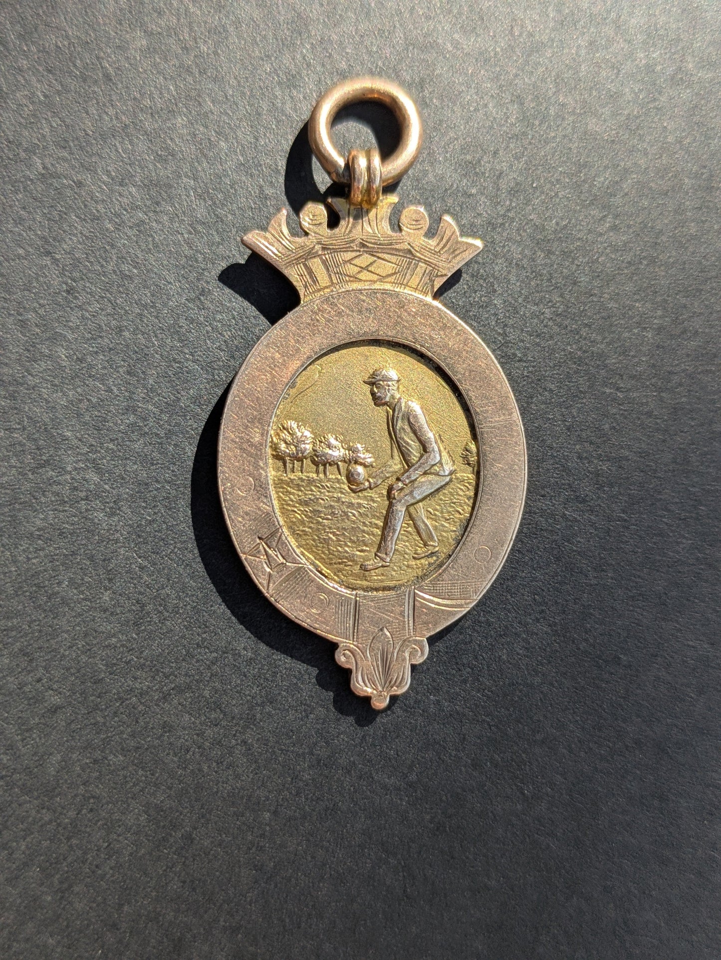 English 9k Fob Pendant 1909
