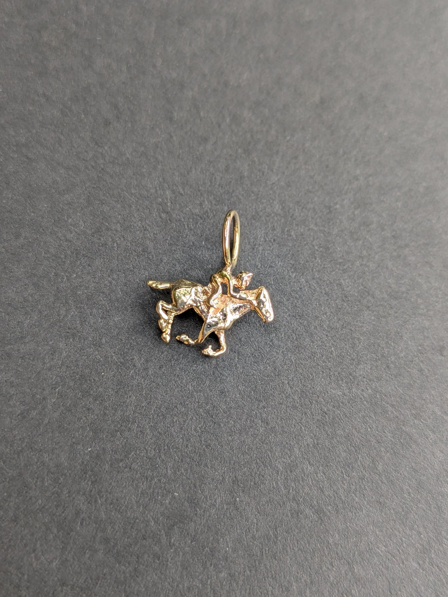 14k Jockey Charm