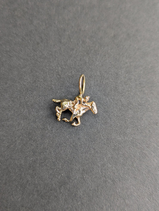 14k Jockey Charm