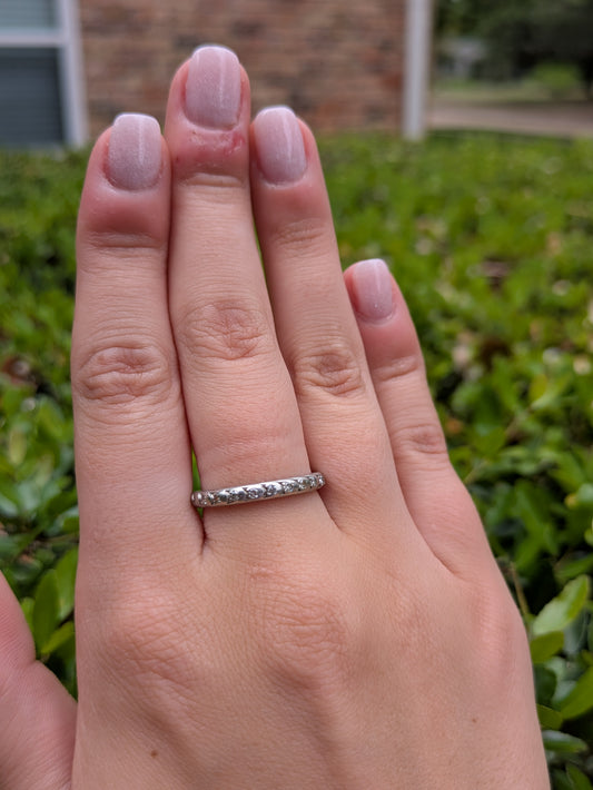 1930's Platinum and Diamond Eternity Band