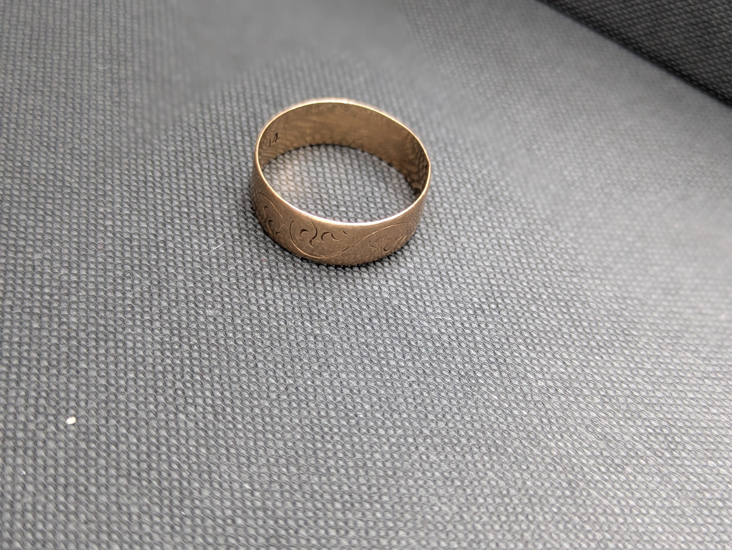 Worn Rose Gold 14kt Cigar Band
