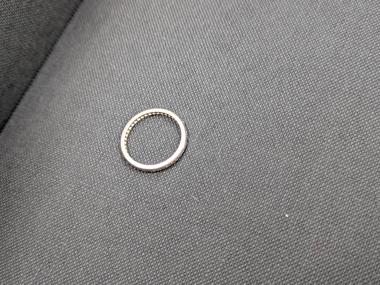 Platinum Mine Cut Eternity Band