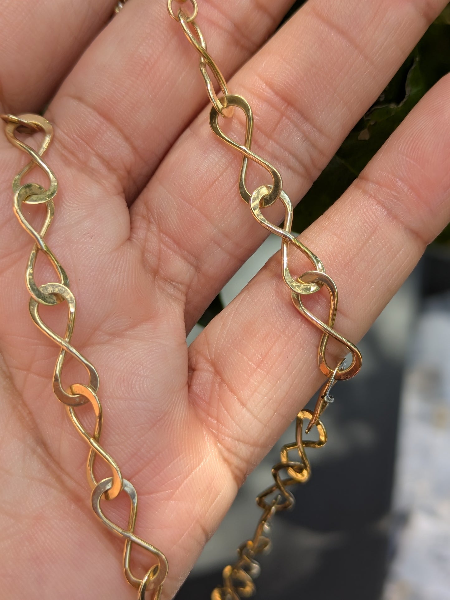 14k Figure 8 Chain with Dog Clip