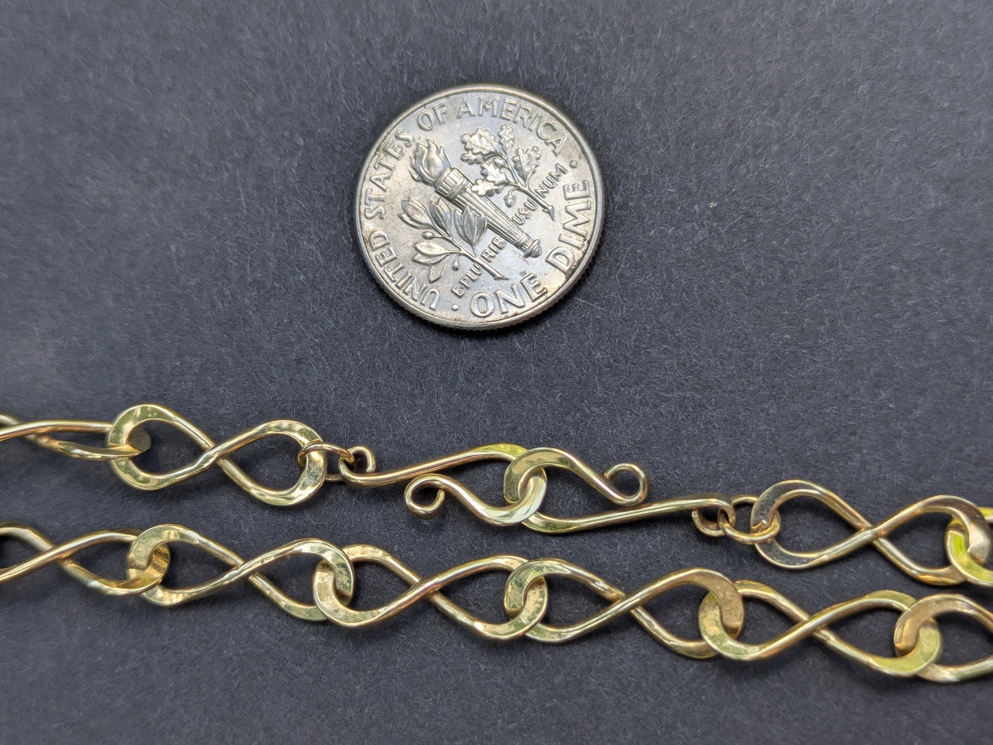 14k Figure 8 Chain with Dog Clip