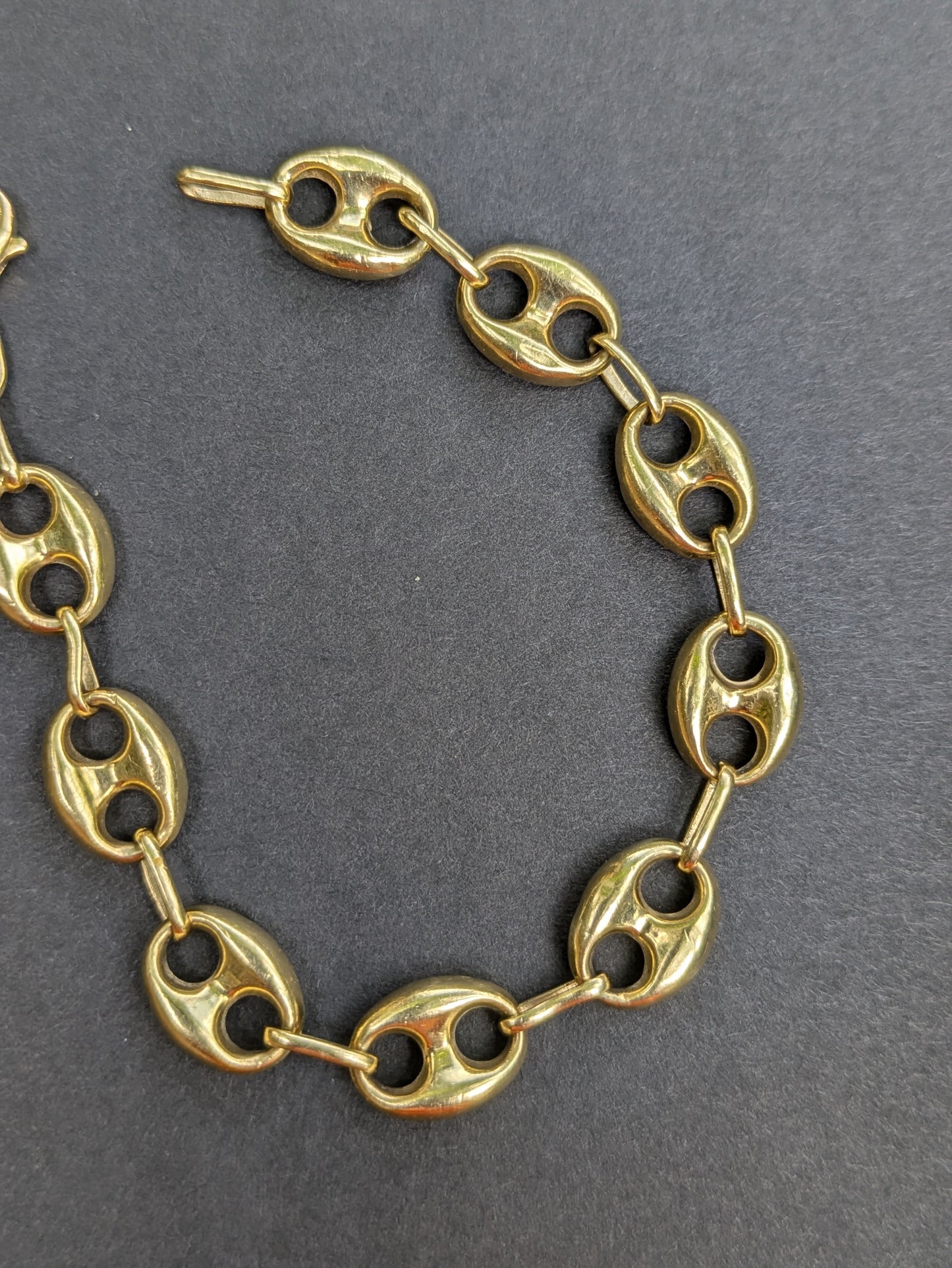 14k Vintage "Gucci" Style Puffy Bracelet