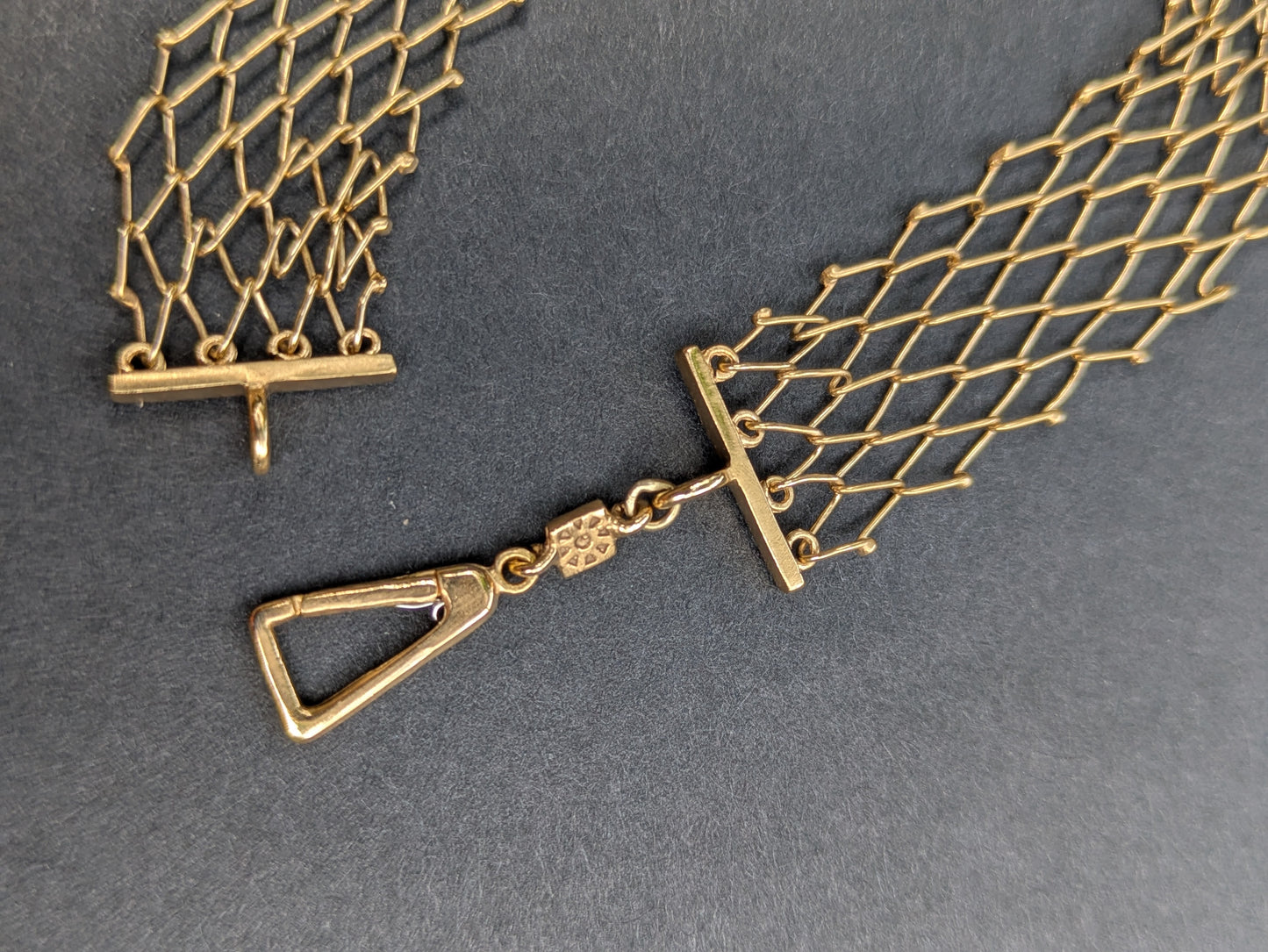 18k Watch Clip Mesh Bracelet