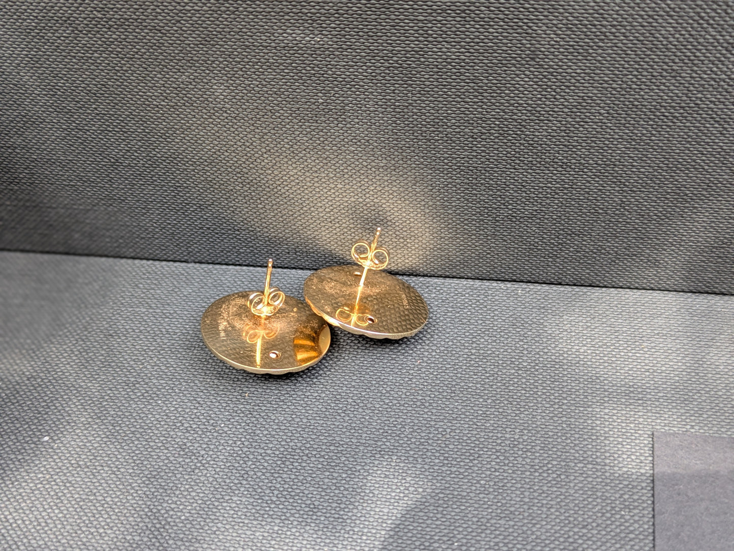 14k Estate Mabe Pearl Earrings