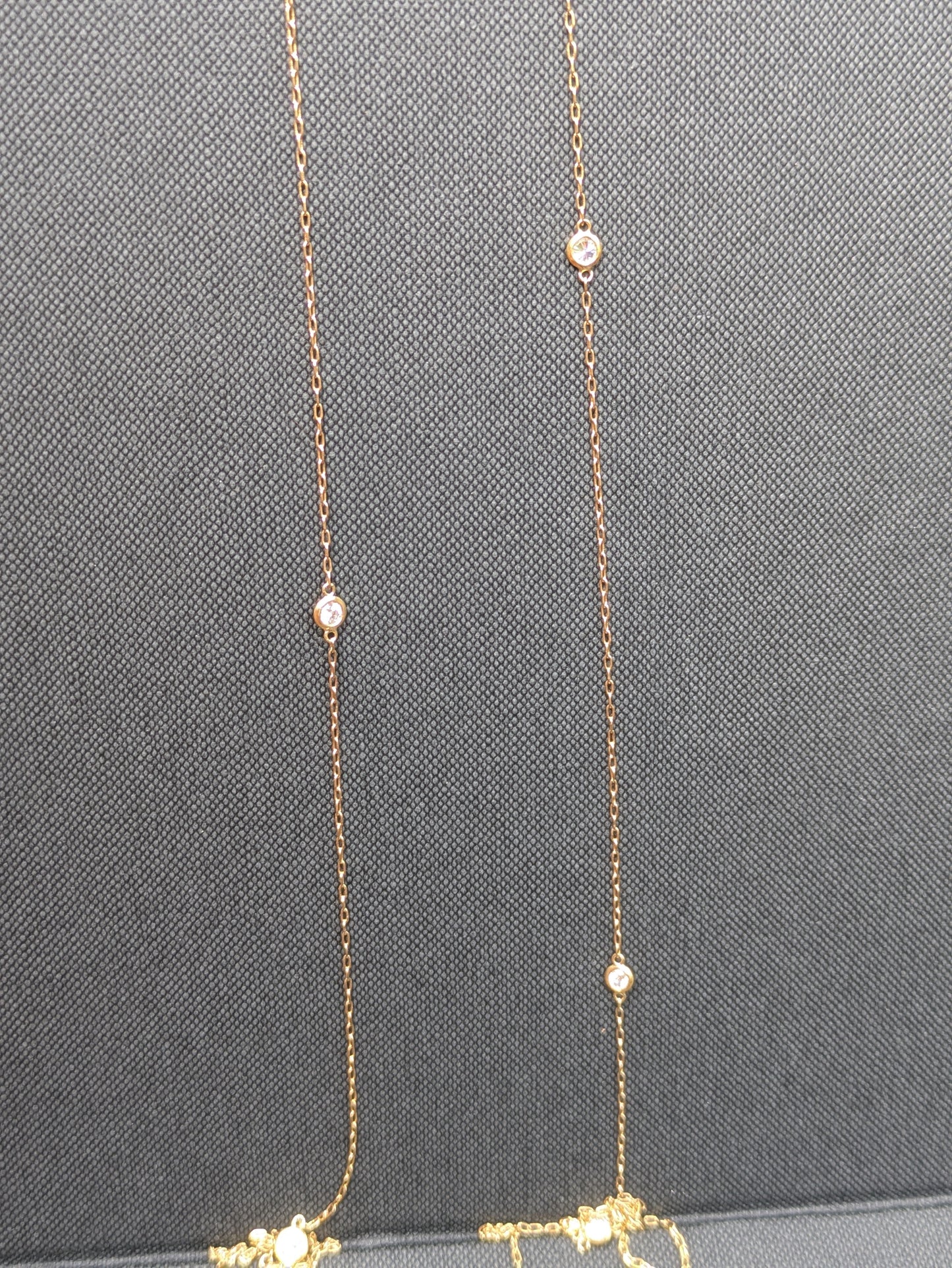 14k Extra Long Diamonds by the Yard Necklace