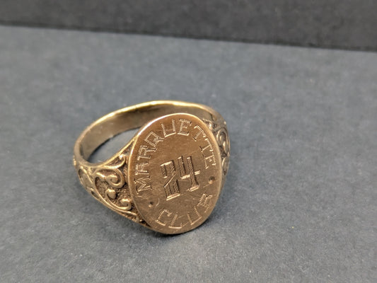 Marquette Club 1924 Signet Ring