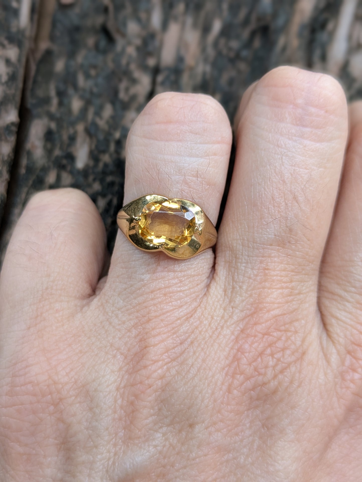 8k German Citrine Ring