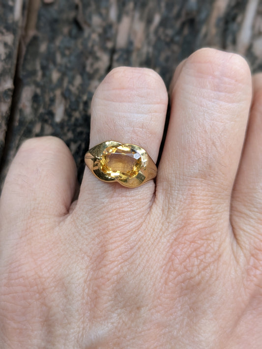 German Citrine Ring