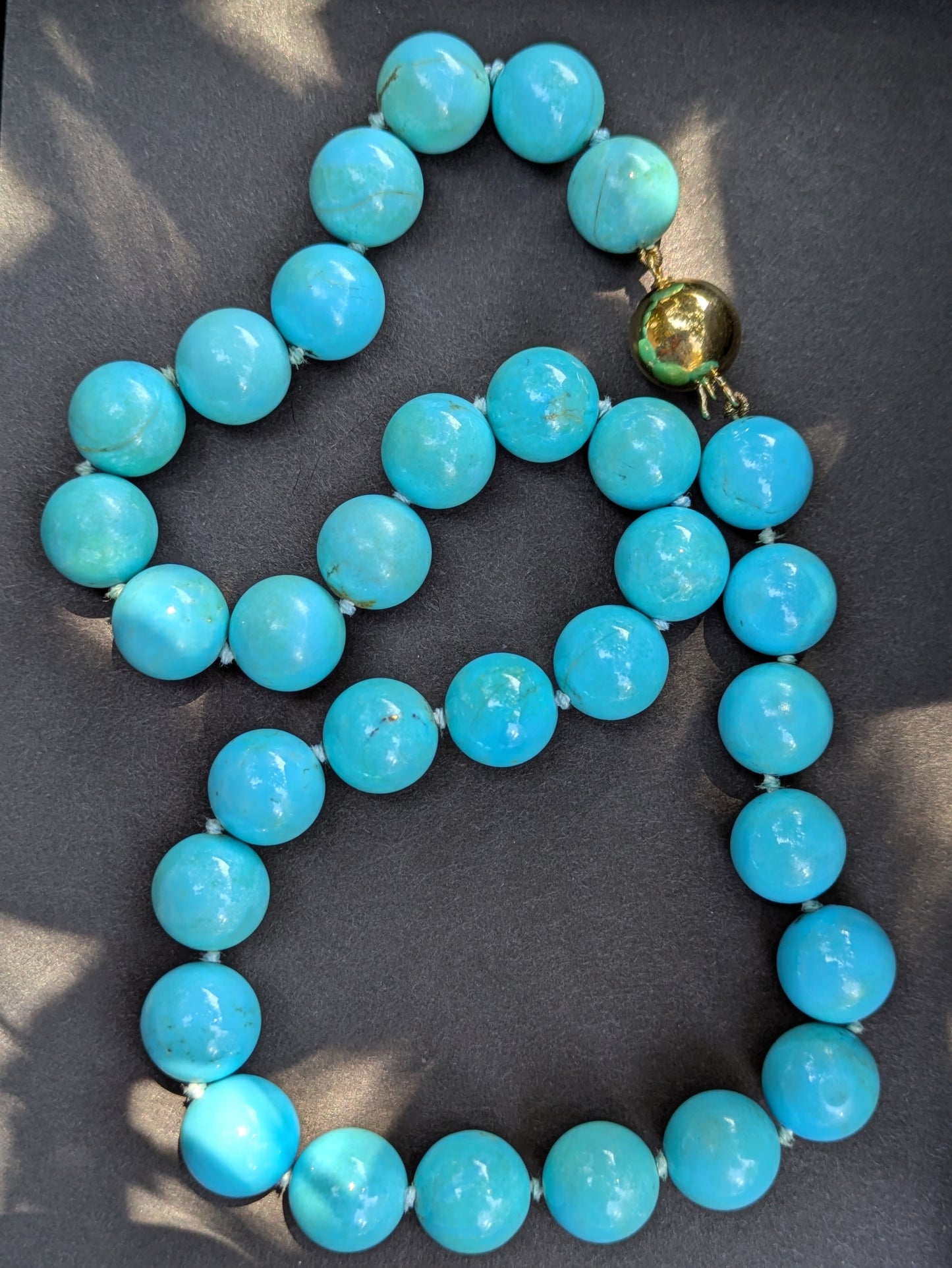 Sidney Garber Turqouise Necklace with 18k Clasp