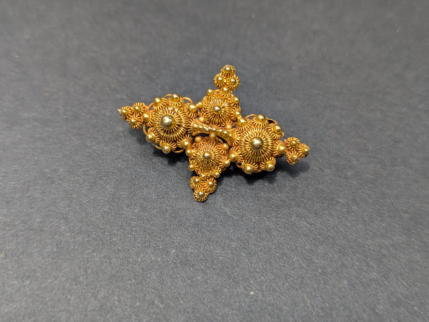 Antique Dutch Gold Brooch from Late 1800's