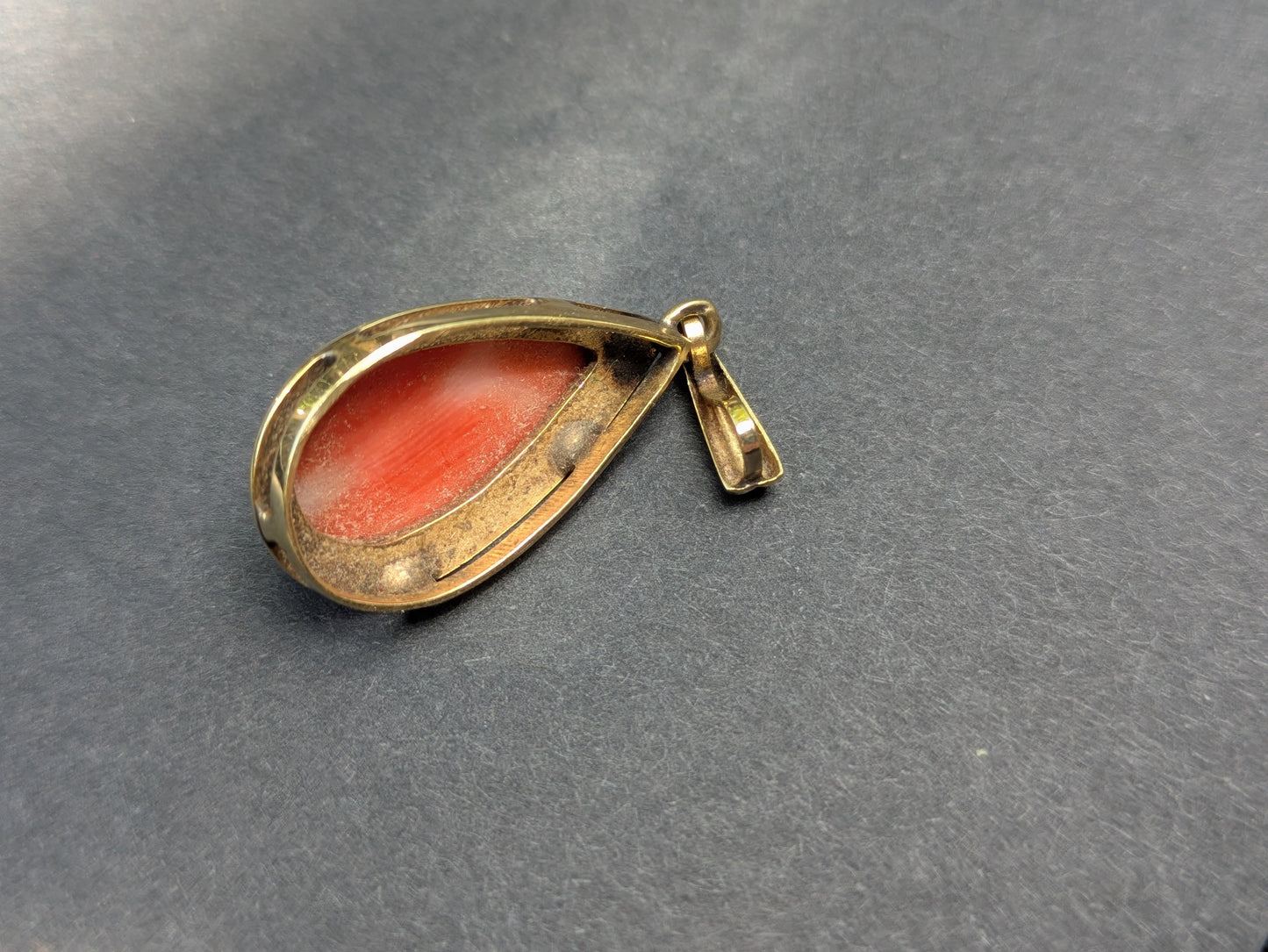 1920's 14k Dutch Coral Pendant