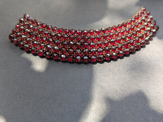 Large Bohemian Garnet Brooch