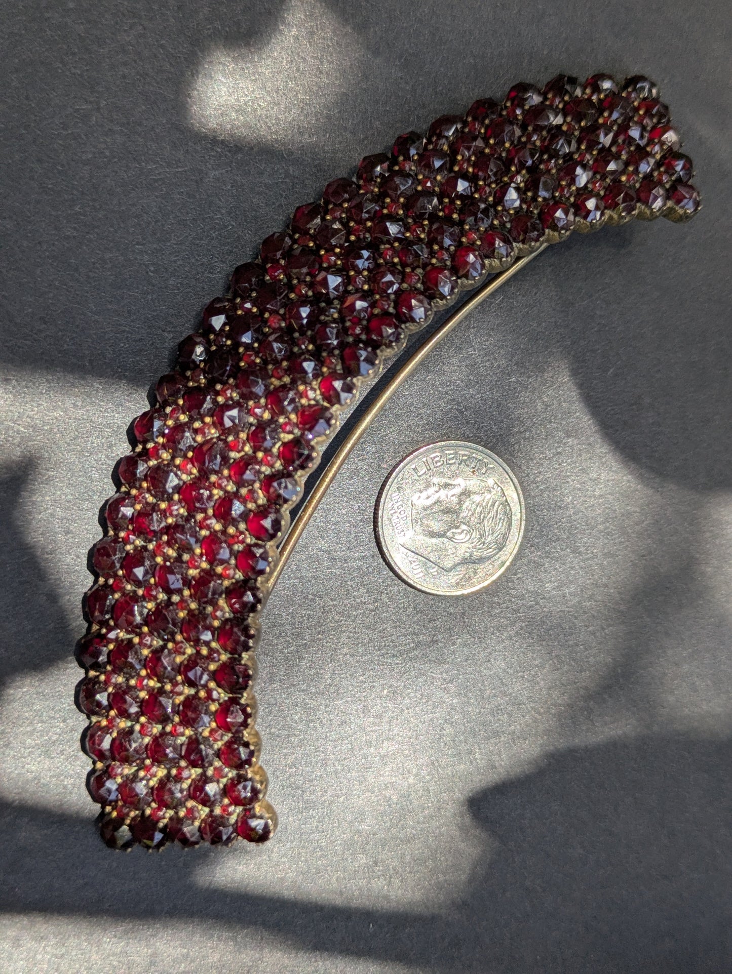 Large Bohemian Garnet Brooch