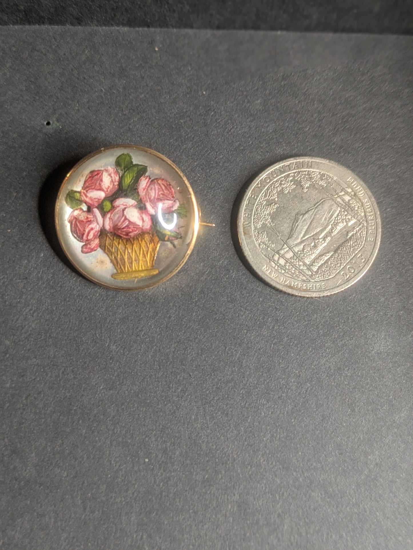18kt Essex Crystal Brooch Floral Bouquet