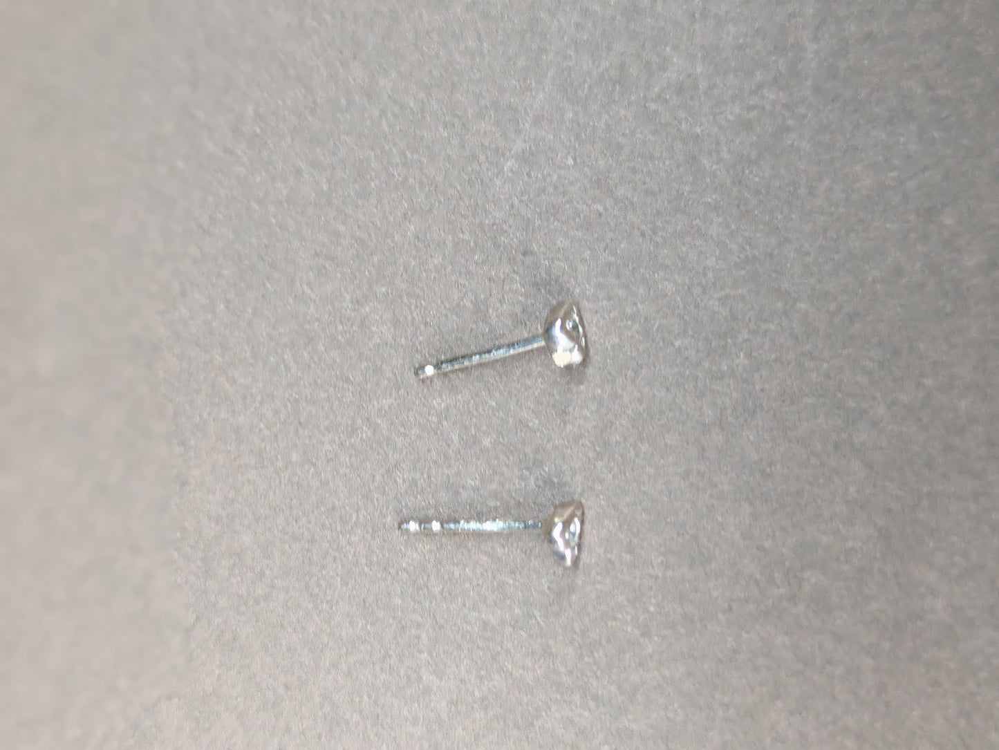 Small Diamond Heart Earrings