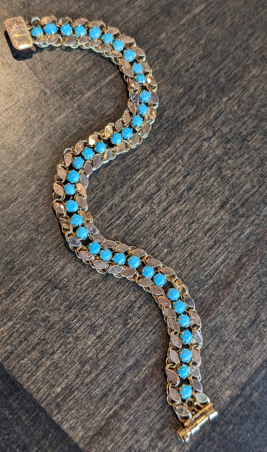 14k Persian Turquoise Bracelet - German