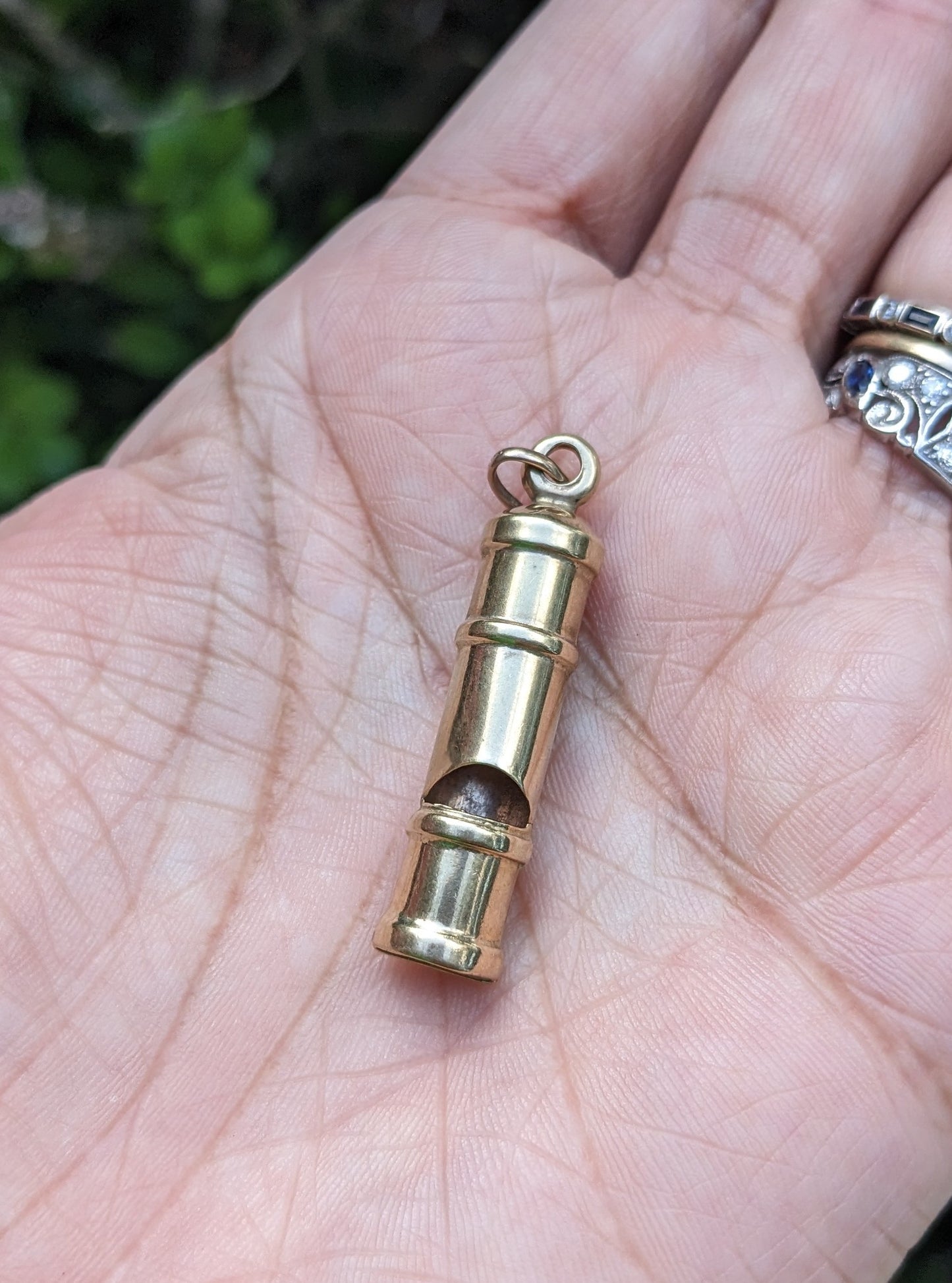 large 9k gold whistle