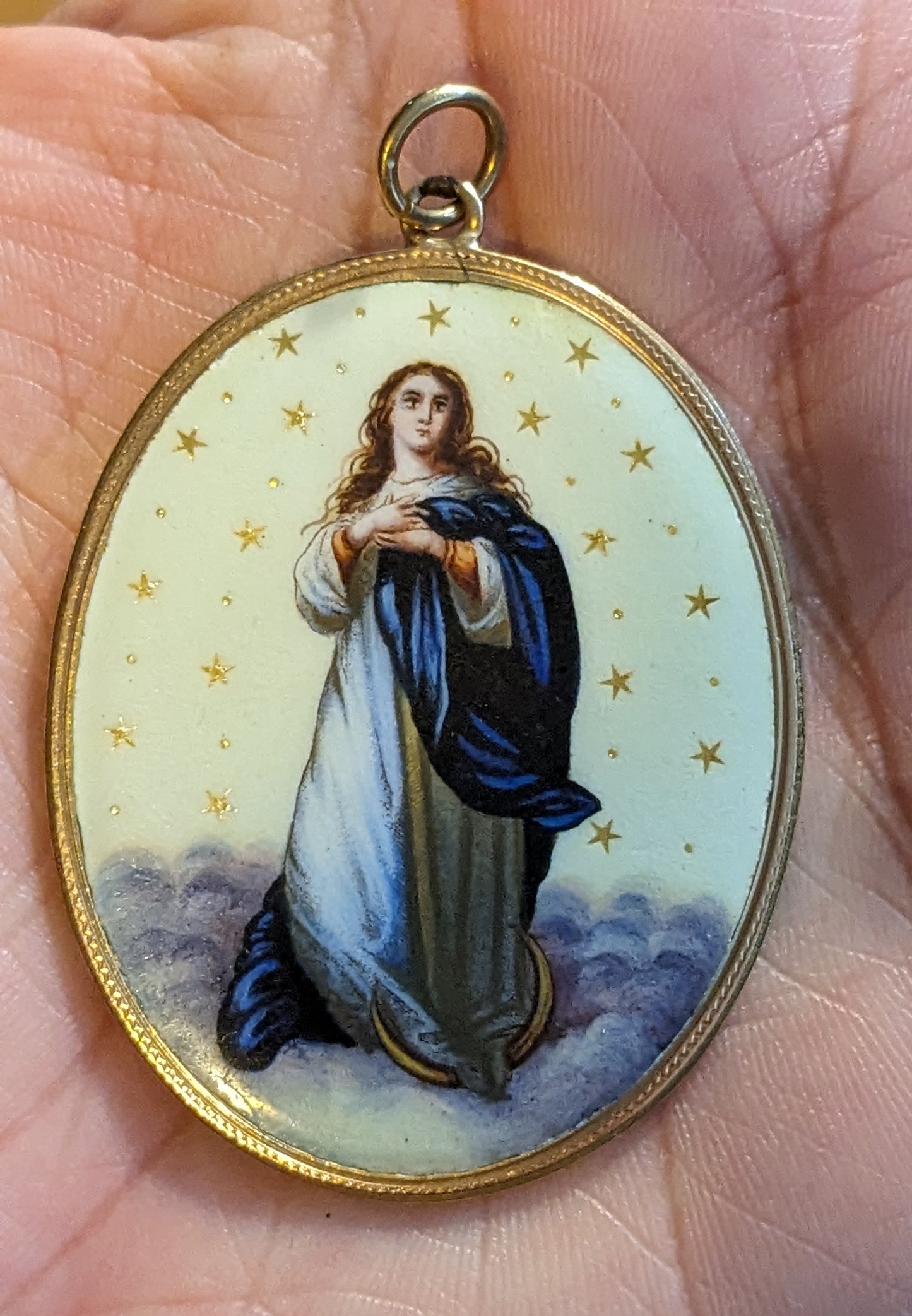 St. Mary Hungarian Figural Pendant