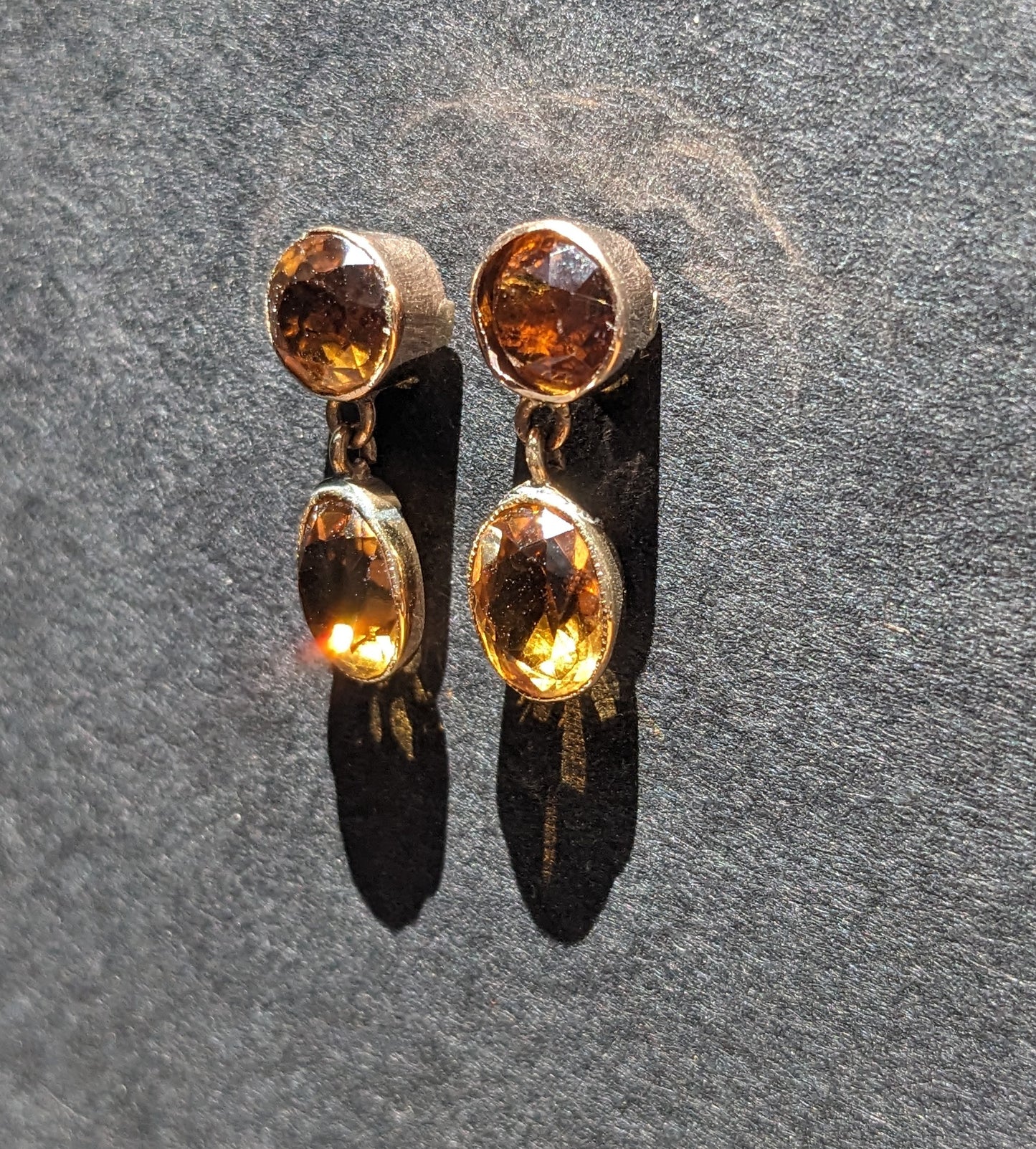 9k Gold and Citrine Earrings