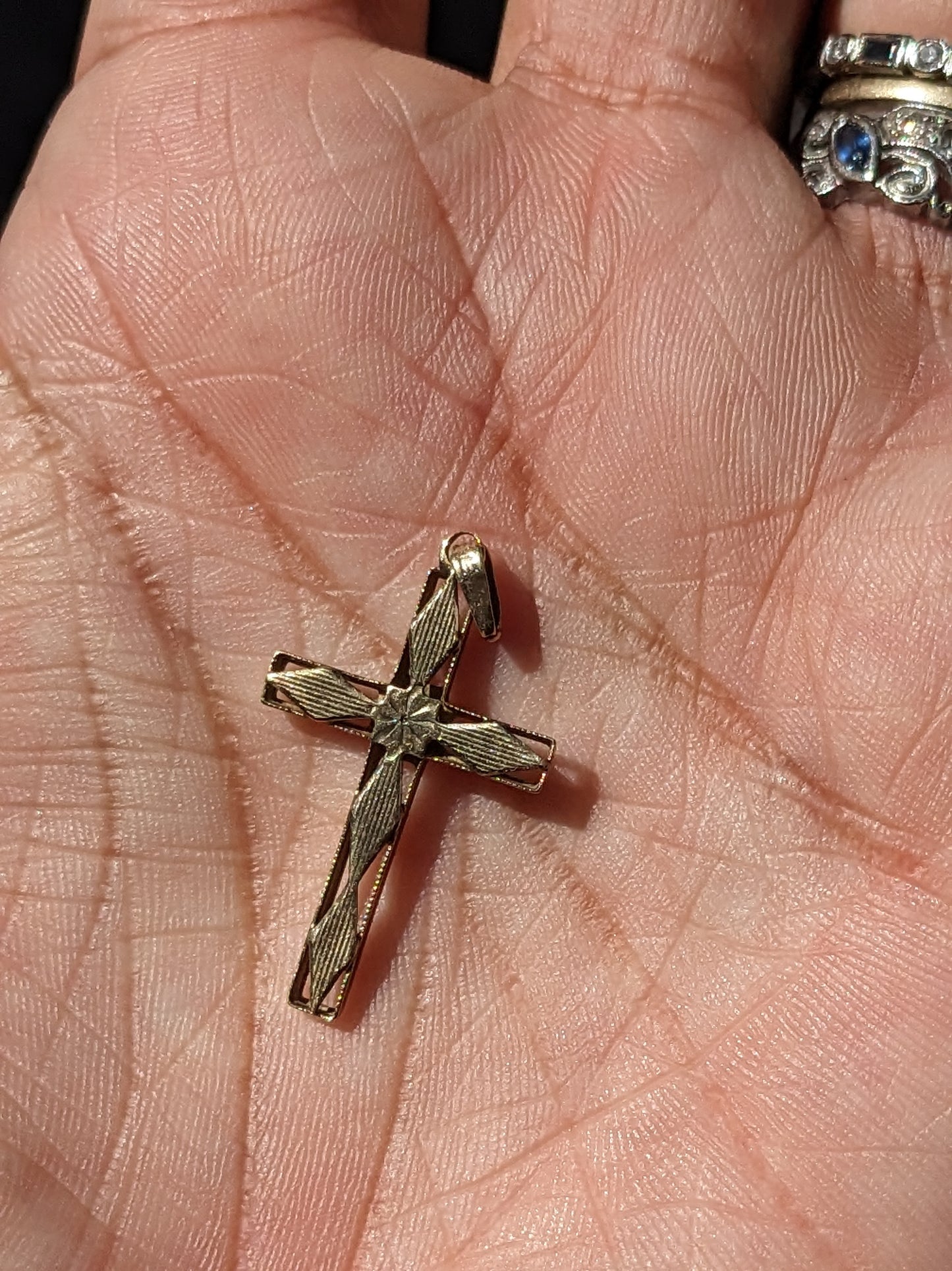 1930's 10k Gold Cross Pendant