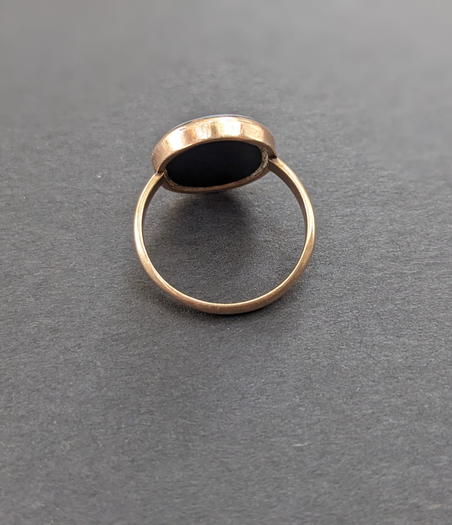 Hardstone Intaglio Gold Ring
