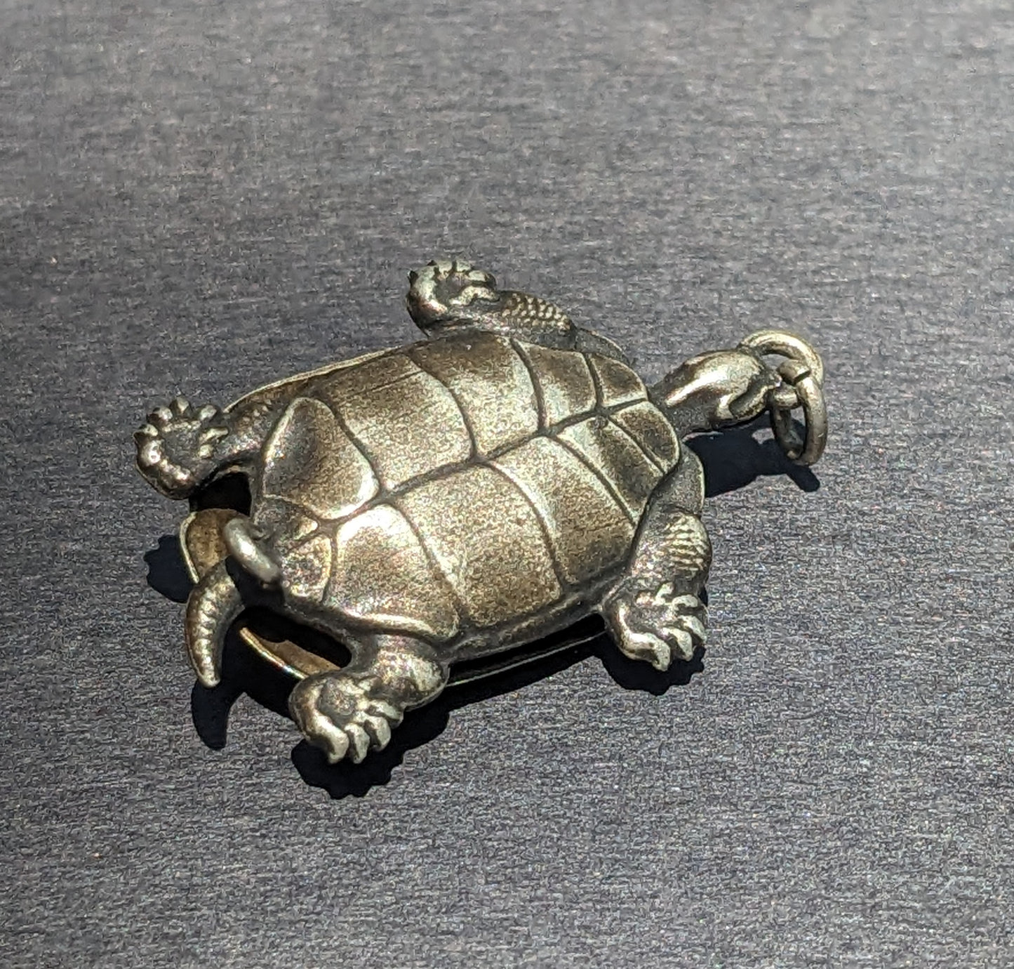 Sterling Turtle Compass Pendant