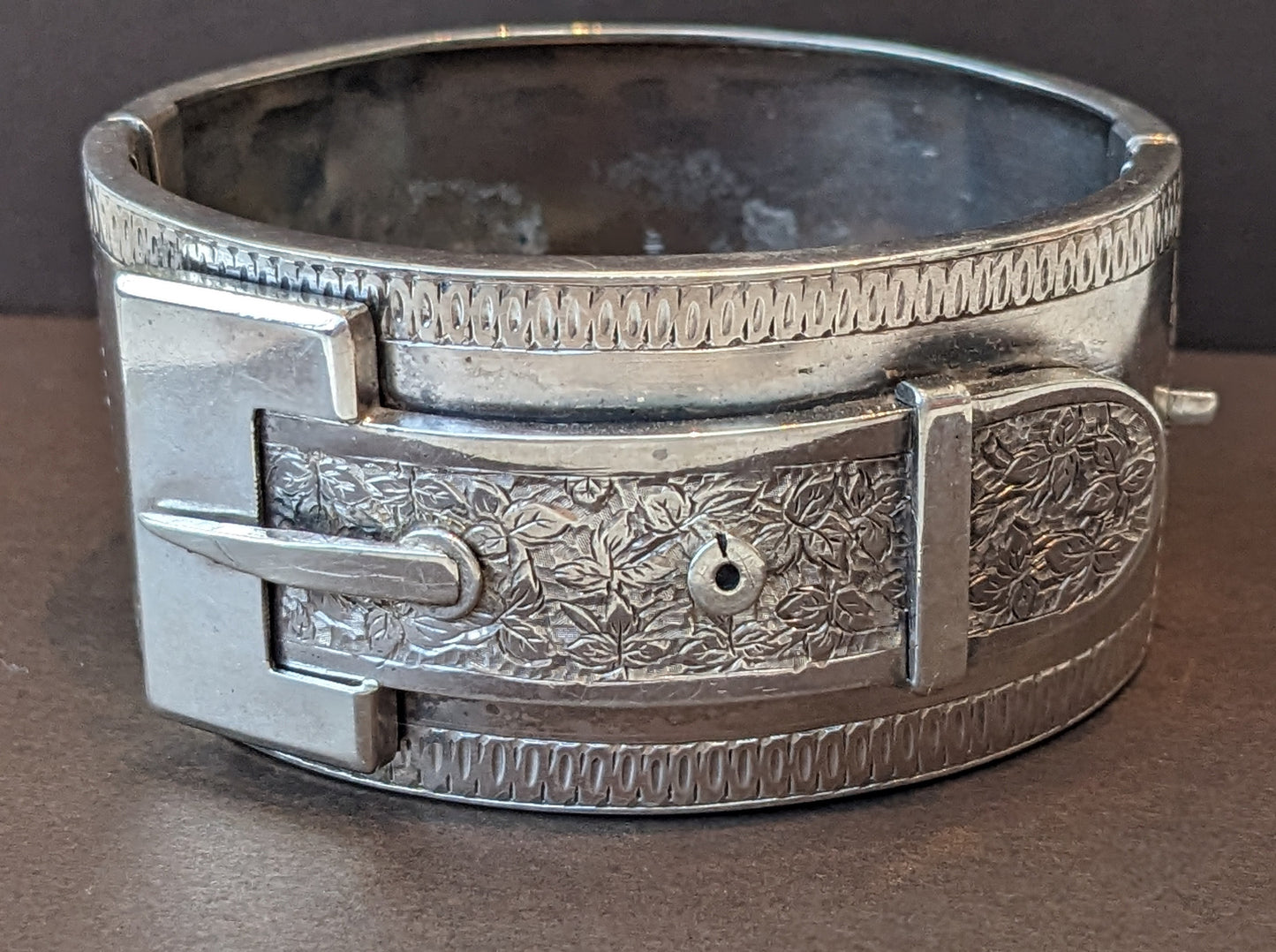 Sterling Victorian Buckle Bracelet