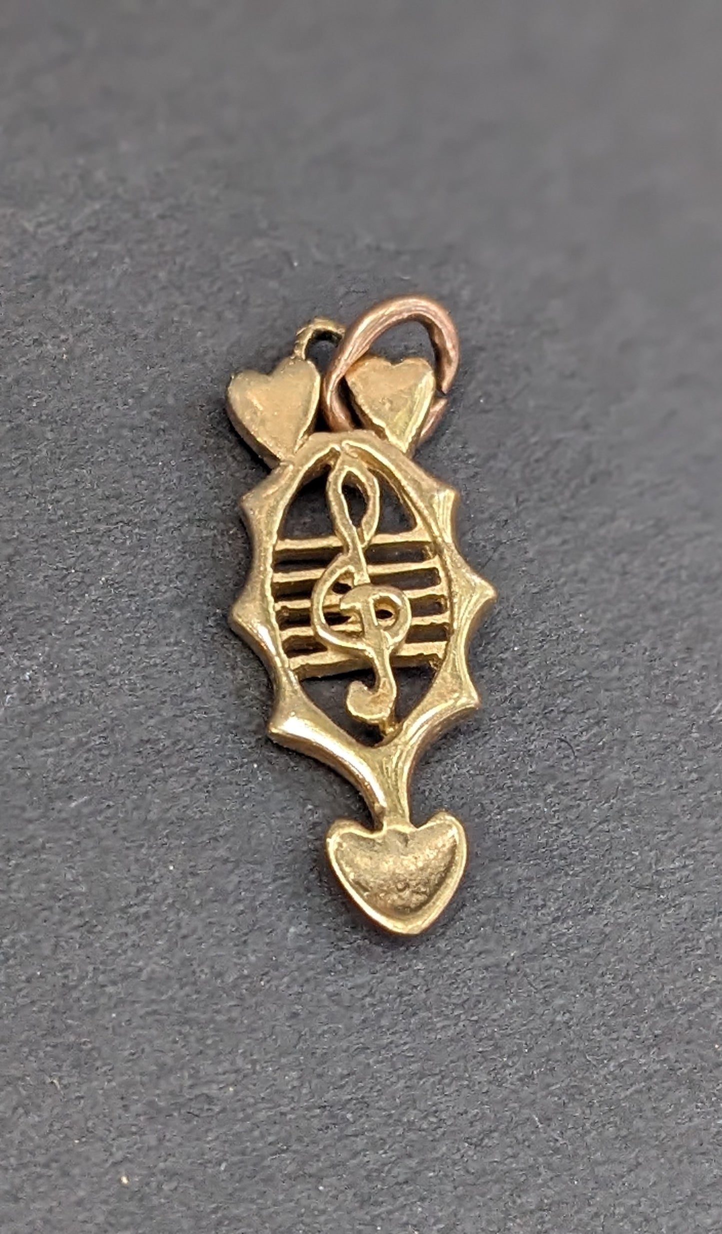 9k Gold Celtic Love Spoon Pendant